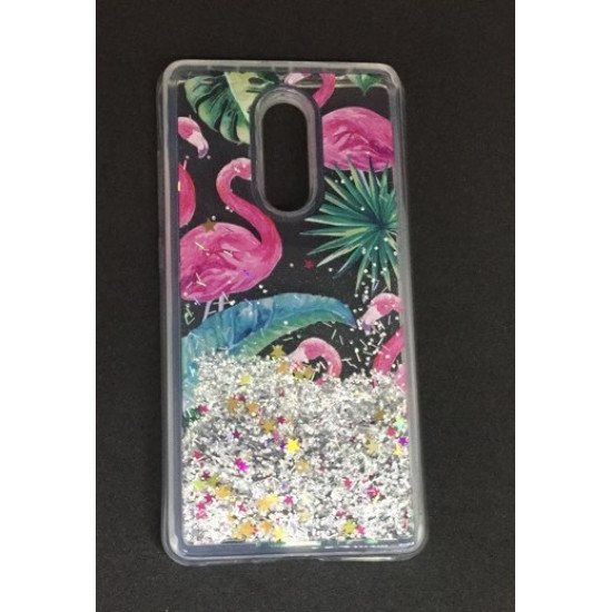 Capa Gel Liquid Y Birlhantes Xiaomi Redmi Note 4 Prata